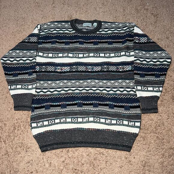 Alfani Other - Vintage Alfani Men's Sweater Size XL Grandpa Style Made In Italy (#95)